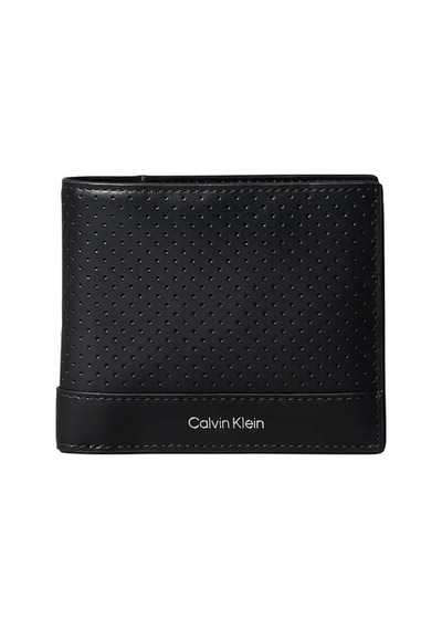 Calvin Klein Perforated Bıllfold, Ub1 Siyah Erkek Cüzdan