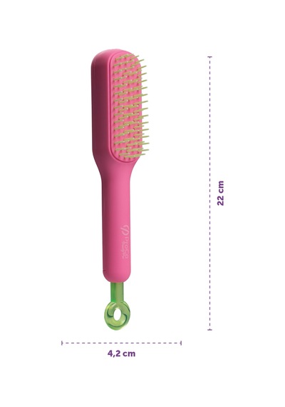 Pro Selfcleanbrush - Saç Açma Tarama Masaj Fırçası- Kendini Temizleyen Saç Fırçası Pembe