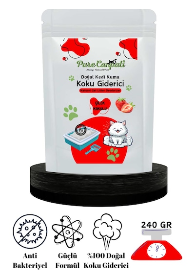 Purecanpati Kedi Kumu Koku Giderici Çilek Kokulu