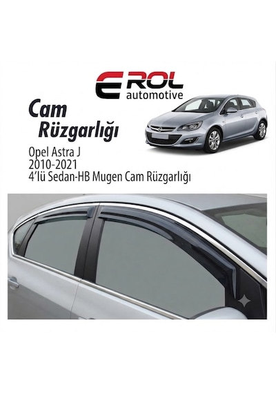 Opel Astra J 2010-2021 4'lü Hb Mugen Cam Rüzgarlığı