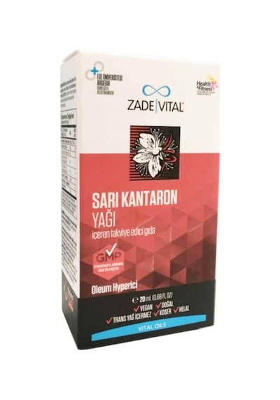 Zade Vital Sarı Kantaron Yağı 20 ML