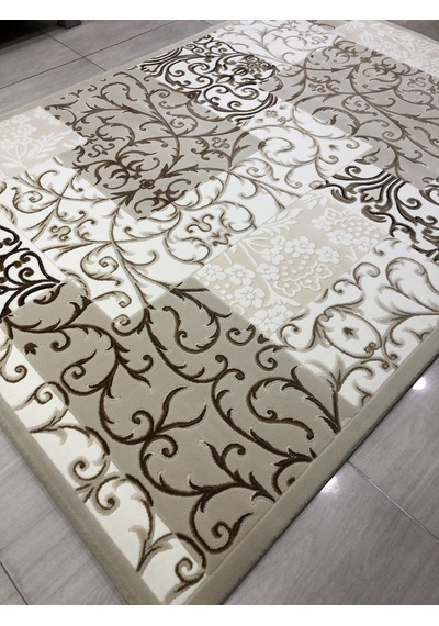 Flora Halı Elit 0129 A Bej Kemik 165X230 Krem 4 M2 Halı !