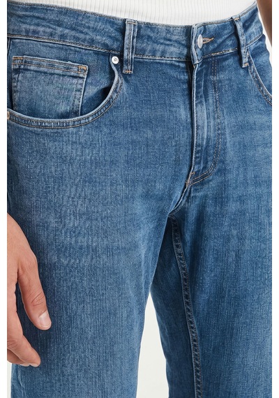 Buratti Pamuklu Normal Kalıp Jeans Erkek Kot Pantolon 2203c50parma Mavi