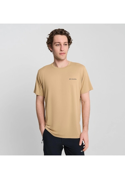 Columbia Tech Trail Utility Erkek Kısa Kollu Tişört-7857 Kahverengi