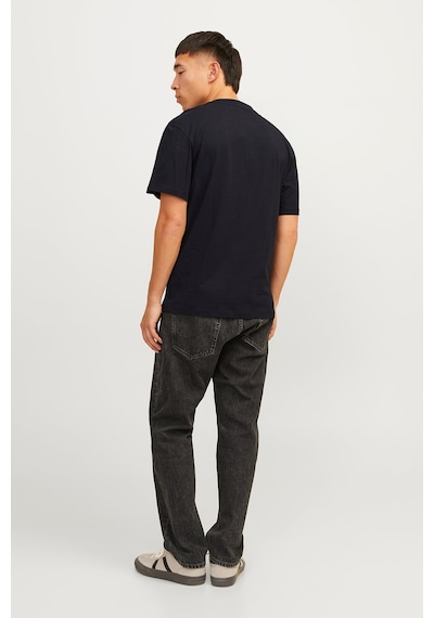 Jack & Jones JJECALEB Erkek  Siyah Tişört