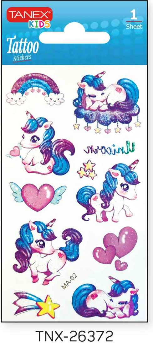 Tanex 7x12mm Unicorn Simli Mini Tatoo Tnx-26372