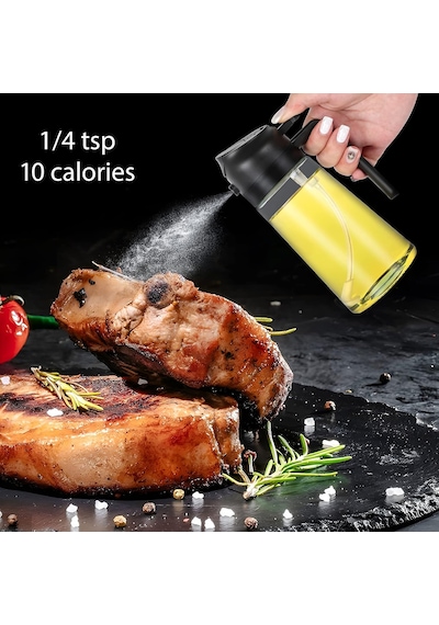 Yağ Püskürtme Şişesi, 2'li Yağ Dağıtıcı Ve Püskürtücü, Mutfak İçin 470ml Yağ Şişesi, Hava Fritözü, Barbekü Salata Ve Biftek İçin Yağ Püskürtme Şişesi' Çok Renkli