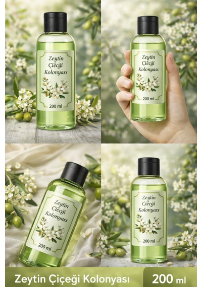 Zeytin Çiçeği Kolonyası 200 Ml Ferahlatıcı Doğal Koku, Uzun Süre Kalıcı, Günlük Kullanım