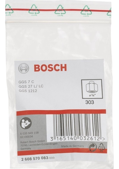 Bosch Ggs 7C-27 L/C Sıkma Somunlu Penset 1/8'' 2608570083