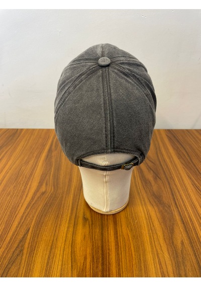 Hamze Vintage Eskitme Yıkamalı Model Nakışlı Unisex Cap Şapka Füme