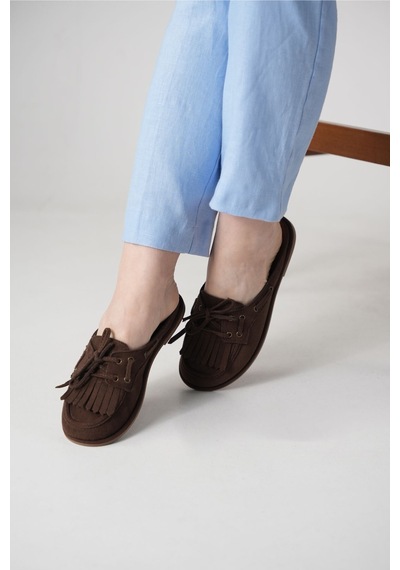 Dadwolf Süet Loafer Terlik Püsküllü Bağcıklı Günlük Makosen Mule Sabo Terlik Kahverengi Dadwolf Süet Loafer Terlik Püsküllü Bağcıklı Günlük Makosen Mule Sabo Terlik Kahverengi
