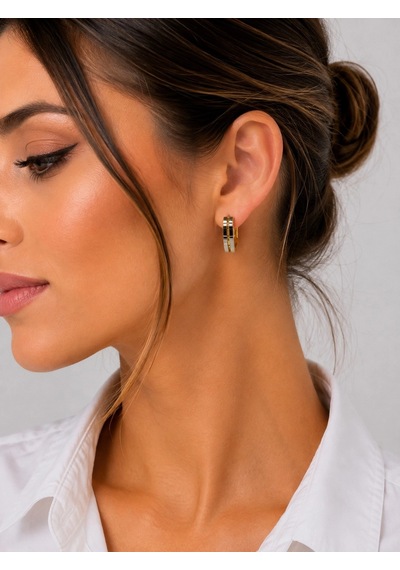 14 Ayar Altın Ajda Model J Küpe 44744453