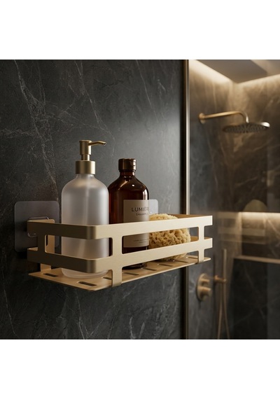 Hamton Assep 40 - Mutfak Ve Banyo Düzenleyici Sepet - Gold