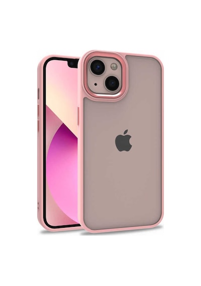 Apple Uyumlu  iPhone 13 Kılıf Zore Flora Buton,Kenar Çevresi Renkli Kılıf