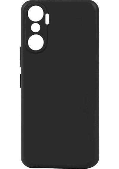 Forzacase Infinix Hot 20 Uyumlu Maxim Serisi Mat Silikon Kılıf Siyah