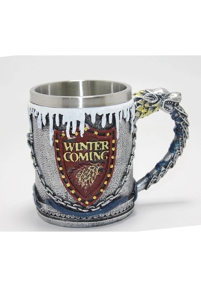 Game Of Thrones Tasarımlı 3d Çelik Kupa Bardak Alk4369