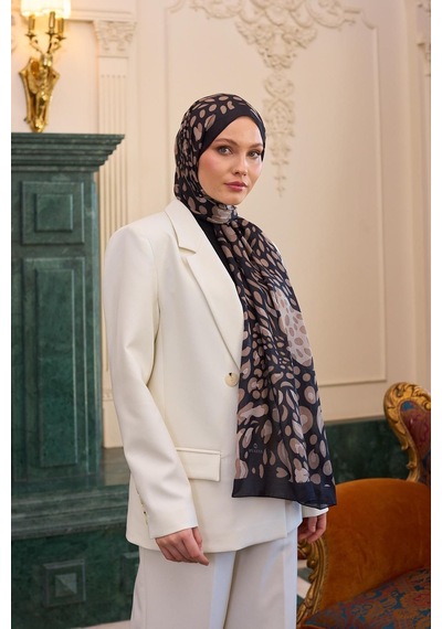 İpekhan Soft Şal Kahve 3050-08 Çok Renkli