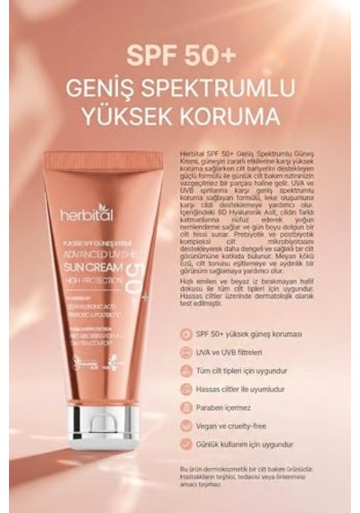 Spf 50+ Güneş Kremi Leke Karşıtı Ve Beyaz İz Bırakmayan 8d Hyaluronik Asitli