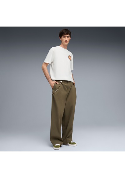 Puma Sunset Drive Relaxed Erkek Beyaz T-shirt 634395 2800324