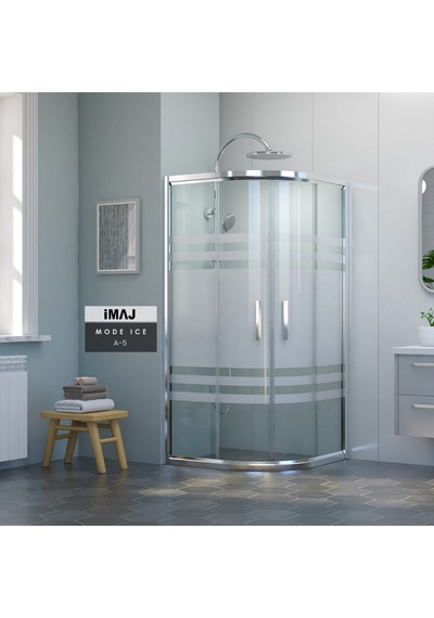 İmaj Banyo Mode İce A-5 Oval Duşakabin Krom