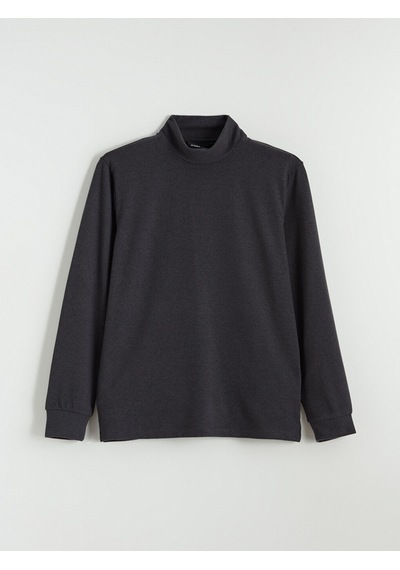Lcwaıkıkı Classic Antrasit Dik Yaka Erkek Sweatshirt