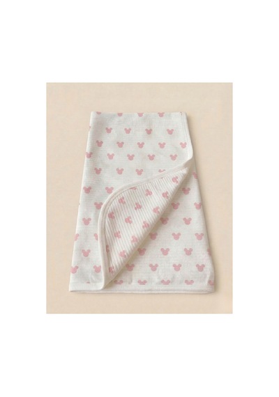 %100 Pamuk Bebek Battaniyesi 80x90 Pembe