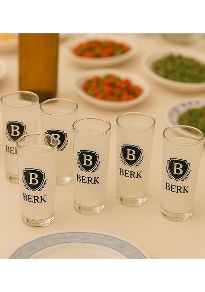 Bk Gift Kişiye Özel Baş Harfli İsimli 6lı Rakı Bardağı -1, Arkadaşa Hediye, Sevgiliye Hediye Kobitmeyencom34025 Bk Gift