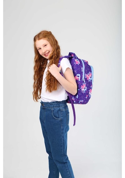 Kaukko Kids Sırt Çantası Aynalı Nakışlı Mermaid L5138
