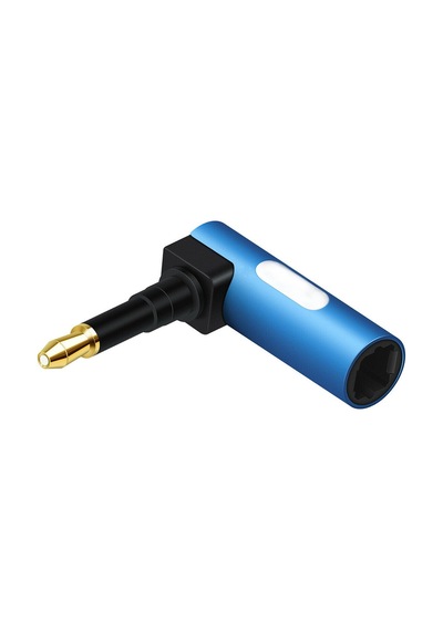 Dijital Ses Bağlantısı İçin 3.5mm Mini Fiber Adaptörlü 90 Derece Optik Ses Kablosu