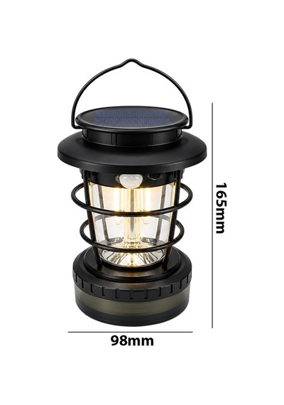 Powermaster Hop-8819 Solar Güneş Panelli Sensörlü Kamp Lambası Filament + Smd + Rgb Şerit Diğer