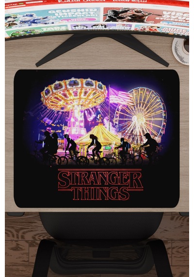 Stranger Things V5 48x40 Xl Gaming Kauçuk Kaymaz Taban Mouse Pad Fare Altlığı