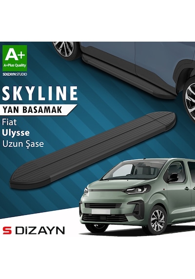 S-dizayn Fiat Ulysse Skyline Siyah Yan Basamak 243 Cm 2022 Üzeri A+ Kalite