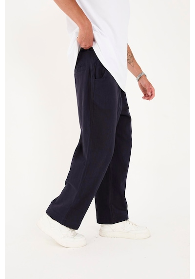 Rocqerx R-4419 Fermuarlı Baggy Pantolon Lacivert