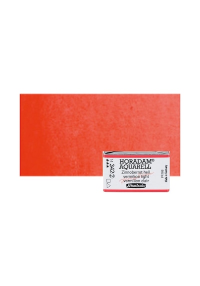 Schmincke Horadam Aquarell 1/1 Tablet 342 Vermilion Light Seri 2