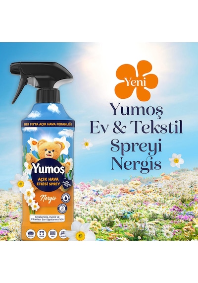 Yumoş Nergis Açık Hava Etkisi 5 Adet Sprey 430 Ml Ve Rosie Tekli