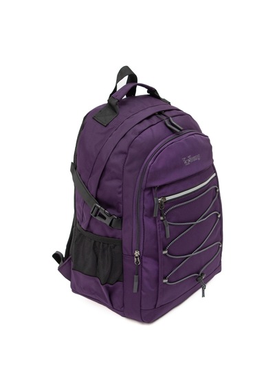 Kaff Young 51537 Purple Mor Unisex Çok Cepli Suya Dayanıklı Sırt Çantası