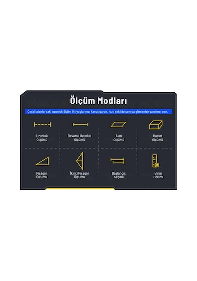 Fnırsı Ir40 Mini Akıllı Mesafe Ölçer Lazermetre
