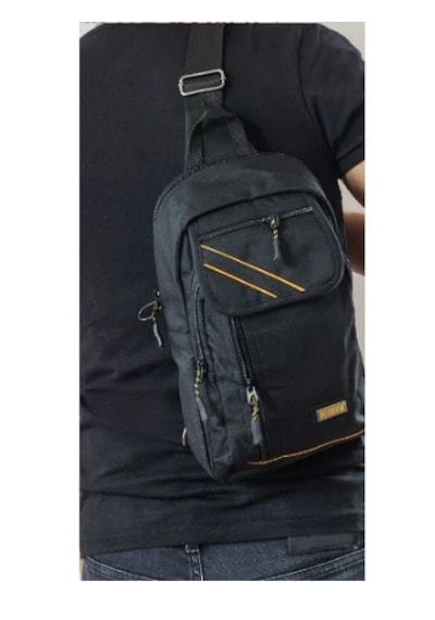 Ogdo - Su Geçirmez, Çapraz Sırt Omuz Göğüs Askılı Unisex Çanta 4926s Sarı