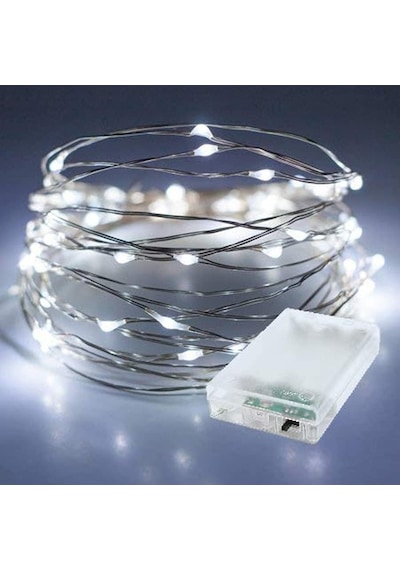 - İki Pilli 3 Fonksiyonlu 3 Metre Beyaz Peri Led 3 Renk