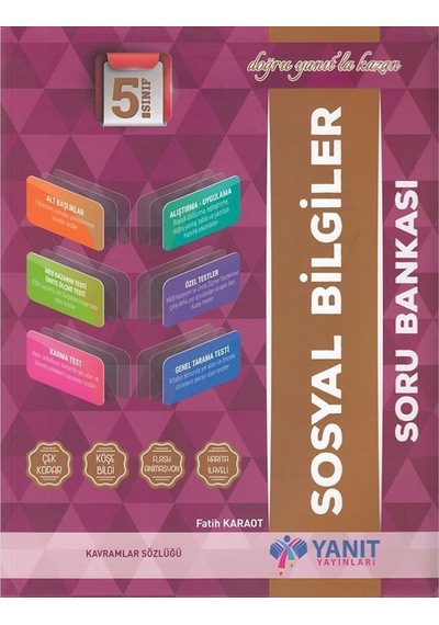 5 Sınıf Sosyal Bilimler Soru Bankası Yanıt Yayınları