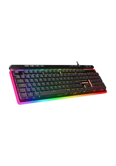 Rampage Shıne K14 Siyah Usb Rgb Backlight Membrane Gaming Oyuncu Klavye Rampage