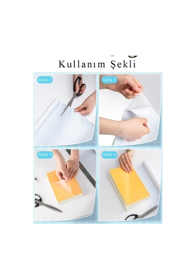 Dijifix Yapışkanlı Asetat 80micron 2mx45cm Şeffaf 1 Adet Şeffaf