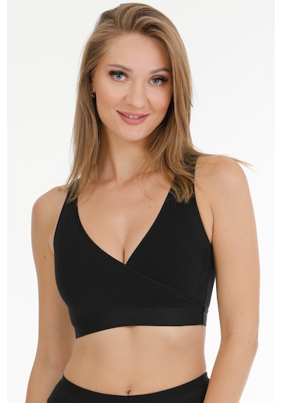Parlingerie Sporcu Emzirme Büstiyeri Siyah