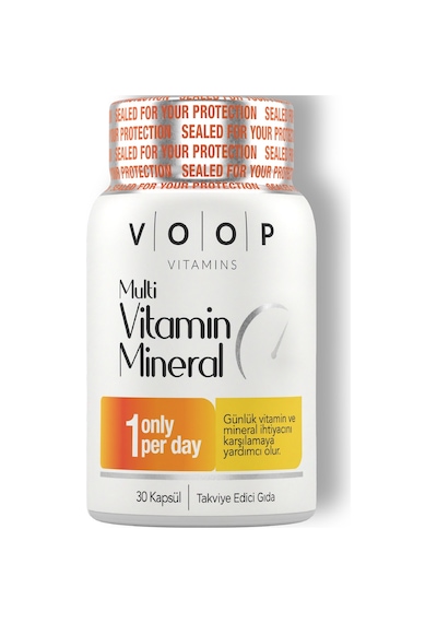 Voop Multivitamin Multimineral Takviye Edici Gıda 30 Kapsül