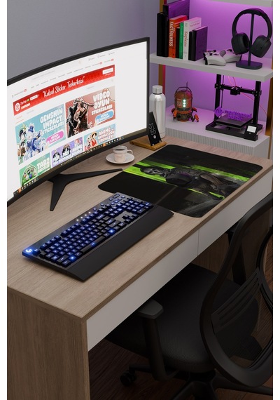 Call Of Duty Kaymaz Dikişli Kauçuk Oyuncu Mousepad V4 - 48x40 Xl Gaming Mouse Pad Fare Altlığı