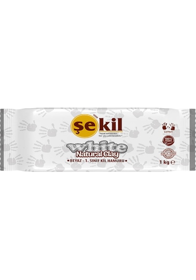 Şekil Seramik Hamuru 1000 Gr Beyaz Vk1000byz