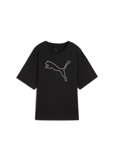 Puma Her Kadın Grafik Baskılı Geniş Kesim Tişört 688149 01 Siyah