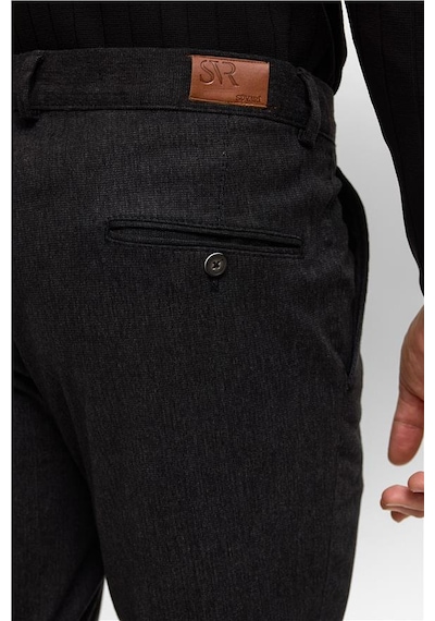 Süvari Siyah Regular Armürlü Pantolon Pn2016600180-s09 Siyah