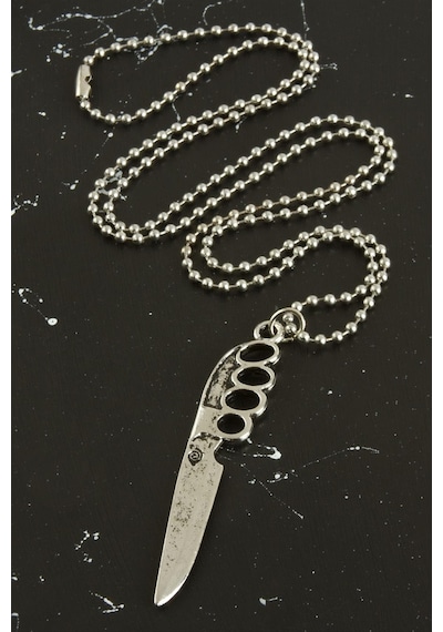 Bıçak Metal Kolye - Gümüş Rengi N145