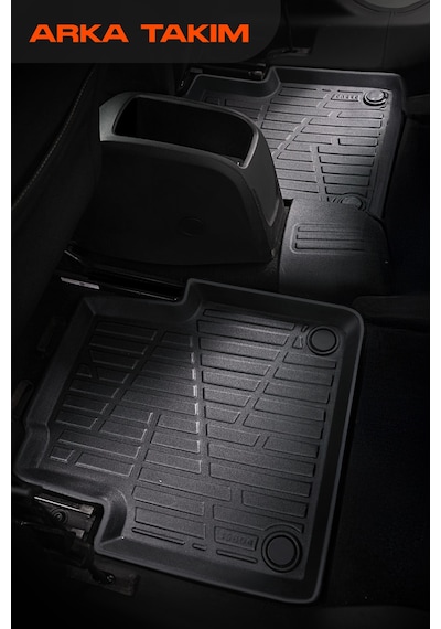 Siyah Fiat Fiorino 2017 - 2022 Arası 4d Havuzlu Paspas Takımı